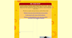 Desktop Screenshot of eelskinshop.com